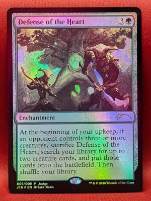 FOIL Defense of the Heart from Judge Promo MTG Proxy