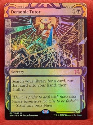 FOIL Demonic Tutor from Strixhaven: Mystical Archives MTG Proxy