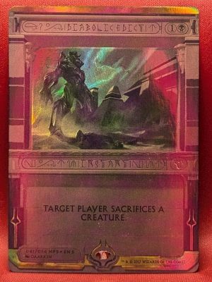 FOIL Diabolic Edict from Amonkhet Invocations MTG Proxy