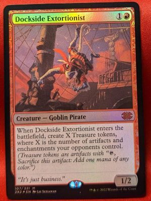 FOIL Dockside Extortionist from Double Masters 2022 MTG Proxy