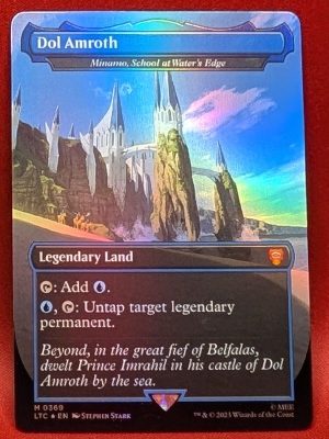 FOIL Dol Amroth (Minamo, School at Water's Edge) from Commander: The Lord of the Rings: Tales of Middle-earth Magic the Gathering Proxy