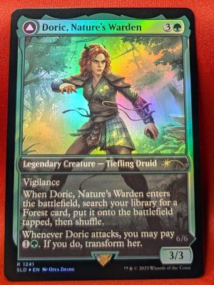 FOIL Doric, Nature's Warden/Doric, Owlbear Avenger from Secret Lair Drop MTG Proxy