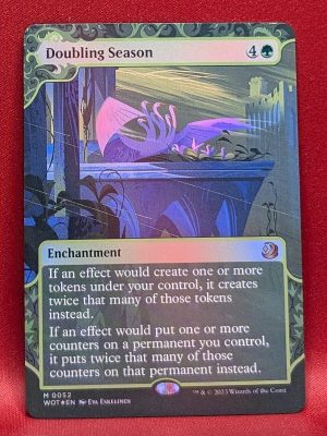 FOIL Doubling Season from Wilds of Eldraine: Enchanting Tales Magic the Gathering Proxy