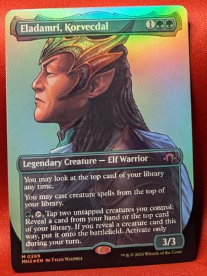 FOIL Eladamri, Korvecdal (Borderless) from Modern Horizons 3 MTG Proxy