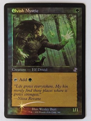 FOIL Elvish Mystic from Time Spiral: Remastered MTG Proxy