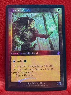 FOIL Elvish Mystic from Time Spiral: Remastered Magic the Gathering Proxy