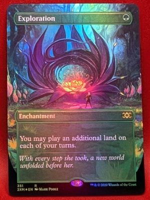 FOIL Exploration (Extended Art) Box Topper from Double Masters Magic the Gathering Proxy