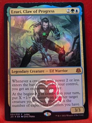 FOIL Ezuri, Claw of Progress from Judge Promos Magic the Gathering Proxy