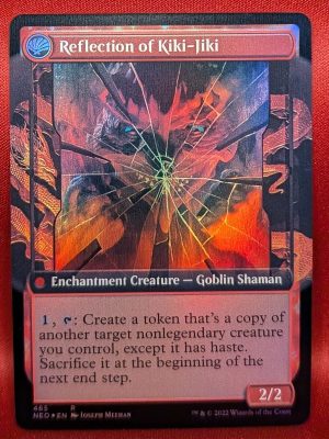 FOIL Fable of the Mirror-Breaker (Extended Art) from Kamigawa:Neon Dynasty MTG Proxy