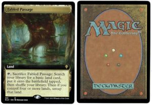 Fabled Passage (Extended Art) from Throne of Eldraine Magic the Gathering Proxy