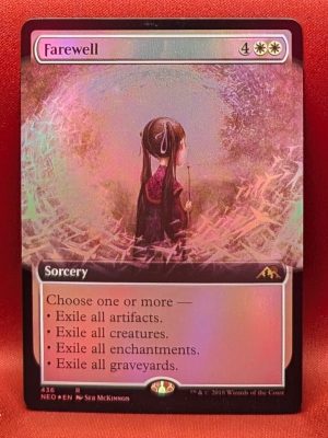 FOIL Farewell (Extended Art) from Kamigawa: Neon Dynasty MTG Proxy