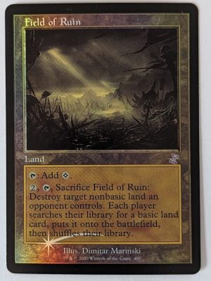 FOIL Field of Ruin from Time Spiral: Remastered MTG Proxy