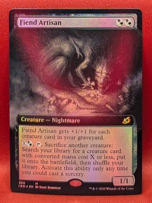 FOIL Fiend Artisan (Extended Art) from Ikoria: Lair of Behemoths MTG Proxy