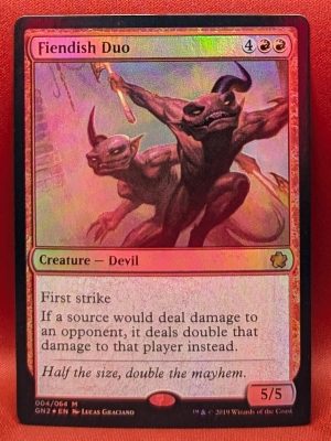 FOIL Fiendish Duo from Magic Game Night 2019 Magic the Gathering Proxy