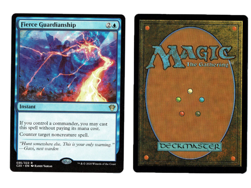 Fierce Guardianship From Commander 2020 Magic The Gathering Proxy