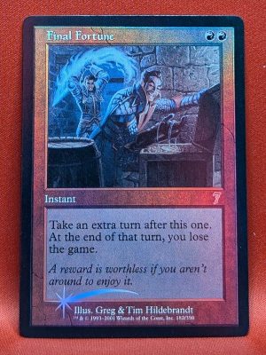 FOIL Final Fortune from 7th Edition Magic the Gathering Proxy