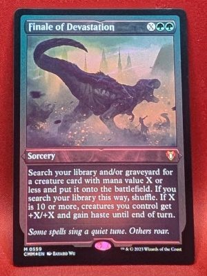 ETCHED FOIL Finale of Devastation from Commander Masters MTG Proxy