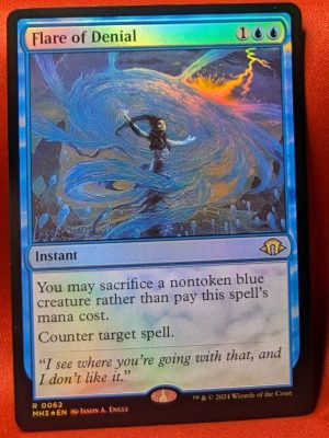 FOIL Flare of Denial from Modern Horizons 3 MTG Proxy