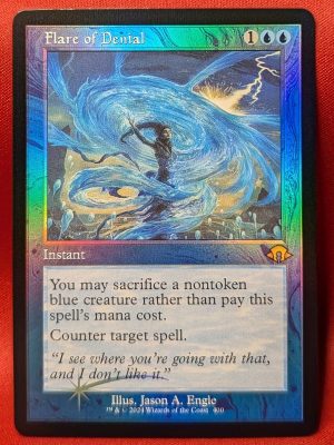 FOIL Flare of Denial (Retro Frame) from Modern Horizons 3 MTG Proxy