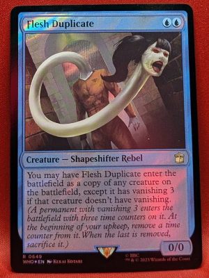 SURGE FOIL Flesh Duplicate from Universes Beyond: Doctor Who Magic the Gathering Proxy