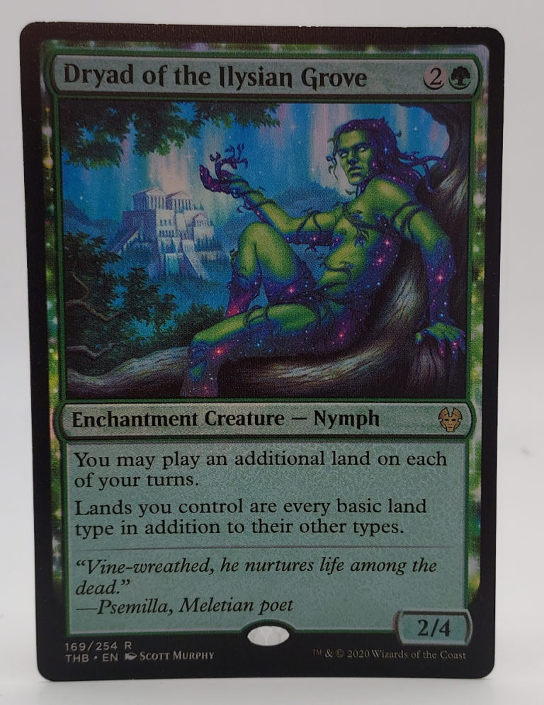 FOIL Dryad Of The Ilysian Grove (Extended Art) From Theros Beyond Death ...