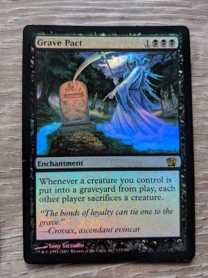 FOIL Grave Pact from 8th Edition MTG Proxy