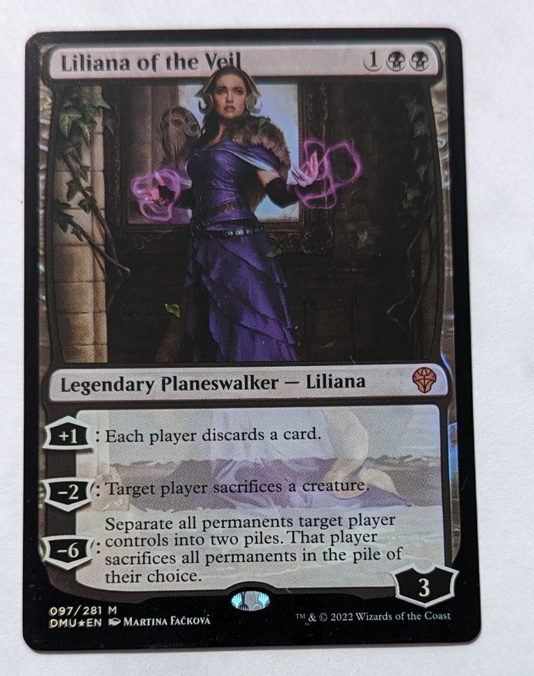 FOIL Liliana of the Veil from Dominaria United Magic the Gathering MTG ...