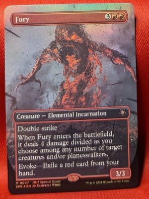 FOIL Fury (Borderless) from Special Guests MTG Proxy