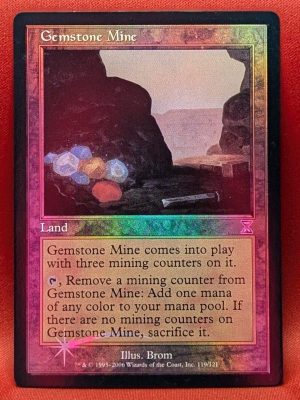 FOIL Gemstone Mine from Timeshifted Magic the Gathering Proxy