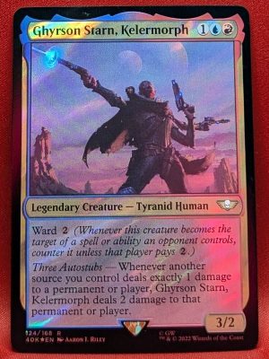 SURGE FOIL Ghyrson Starn, Kelermorph from Universes Beyond: Warhammer 40,000 Magic the Gathering Proxy