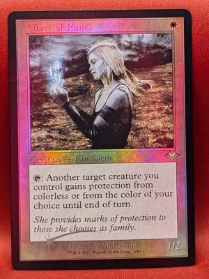 FOIL Giver of Runes (Retro Frame) from Modern Horizons MTG Proxy