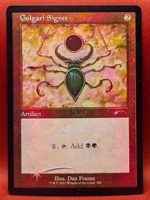 FOIL Golgari Signet from Secret Lair Drop Series Magic the Gathering Proxy