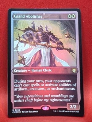 ETCHED FOIL Grand Abolisher from Commander Masters MTG Proxy