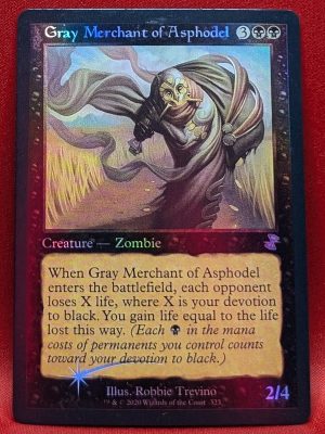 FOIL Gray Merchant of Asphodel from Time Spiral: Remastered Magic the Gathering Proxy