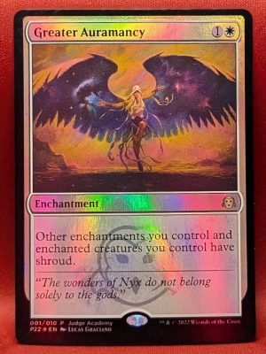 FOIL Greater Auramancy from Judge Promo MTG Proxy