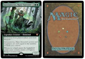 Greensleeves, Maro-Sorceror (Extended Art) from Commander: Dominaria United Proxy