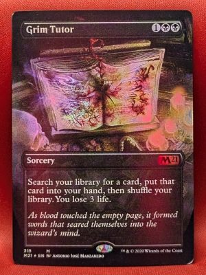 FOIL Grim Tutor (Alternate Art) from Core Set 2021 MTG Proxy