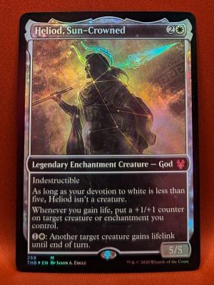 FOIL Heliod Sun-Crowned (Showcase) from Theros Beyond Death MTG Proxy