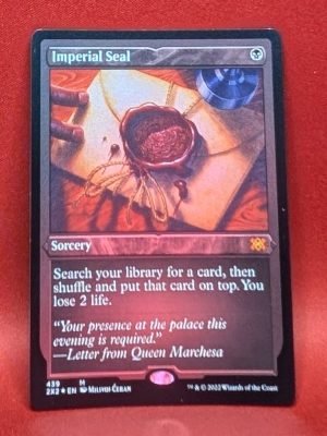 ETCHED FOIL Imperial Seal from Double Masters 2022 MTG Proxy