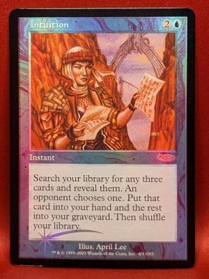 FOIL Intuition from Judge Promo MTG Proxy