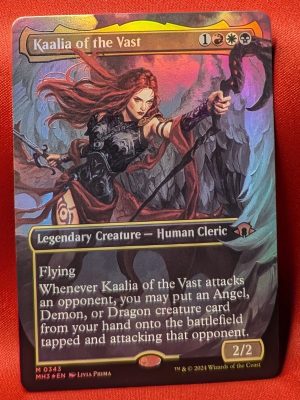 FOIL Kaalia of the Vast (343)(Borderless) from Modern Horizons 3 MTG Proxy