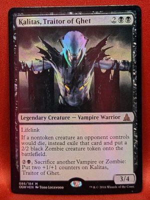 FOIL Kalitas, Traitor of Ghet from Oath of the Gatewatch MTG Proxy