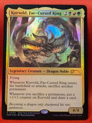 FOIL Korvold, Fae-Cursed King from Year of the Dragon 2024 MTG Proxy