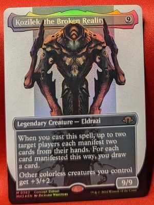 FOIL Kozilek, the Broken Reality (Borderless) from Modern Horizons 3 MTG Proxy