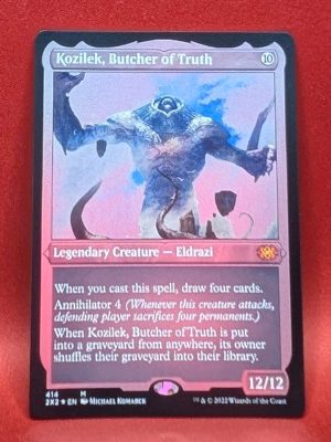 ETCHED FOIL Kozilek, Butcher of Truth from Double Masters 2022 MTG Proxy