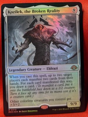 FOIL Kozilek, the Broken Reality from Modern Horizons 3 MTG Proxy