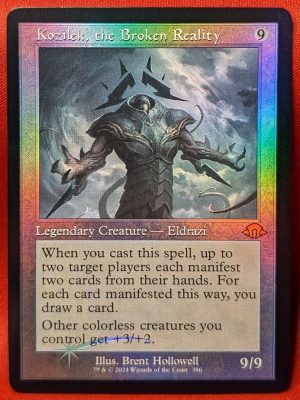 FOIL Kozilek, the Broken Reality (Retro Frame) from Modern Horizons 3 MTG Proxy