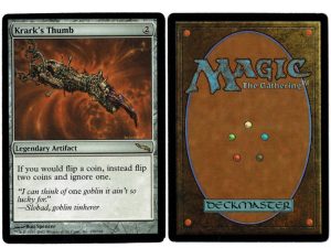 Krark's Thumb from Mirrodin MTG Proxy