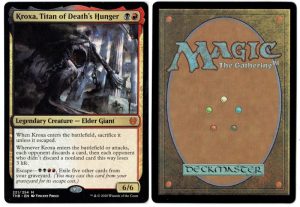 Kroxa, Titan of Death's Hunger from Theros Beyond Death Magic the Gathering Proxy