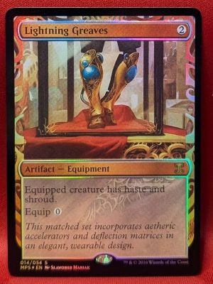 FOIL Lightning Greaves from Masterpiece Series: Kaladesh Inventions Proxy